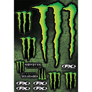 PLANCHE STICKERS FACTORY EFFEX MONSTER ENERGY LARGE