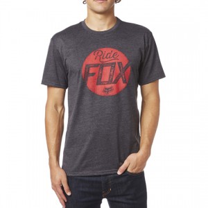 TEE SHIRT FOX RACING TURNSTILE GRIS FONÇÉ