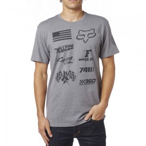 TEE SHIRT FOX RACING NO LOSS GRIS