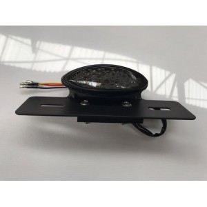 SUPPORT DE PLAQUE + FEU ARRIÈRE LED FUMÉ