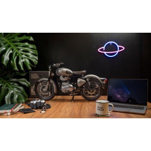 MAQUETTE ROYAL ENFIELD CLASSIC 500 GUN METAL GREY